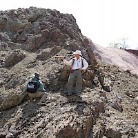 Minaurum geologists at the Santa Marta pit