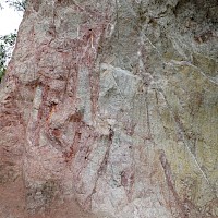 Granitoid outcrop at Vuelcos del Destino project