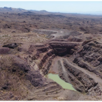 Portland mine, looking south