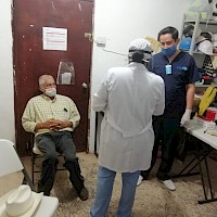 Administering COVID 19 tests to local staff and community with onsite Doctor and Physicians/Nurses